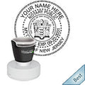 New Jersey Notary Pre Inked Round Emblem Stamp